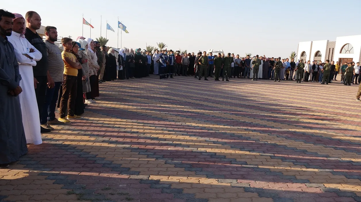 الطبقة تشيّع جثمان الشهيد حسين طه الزعير