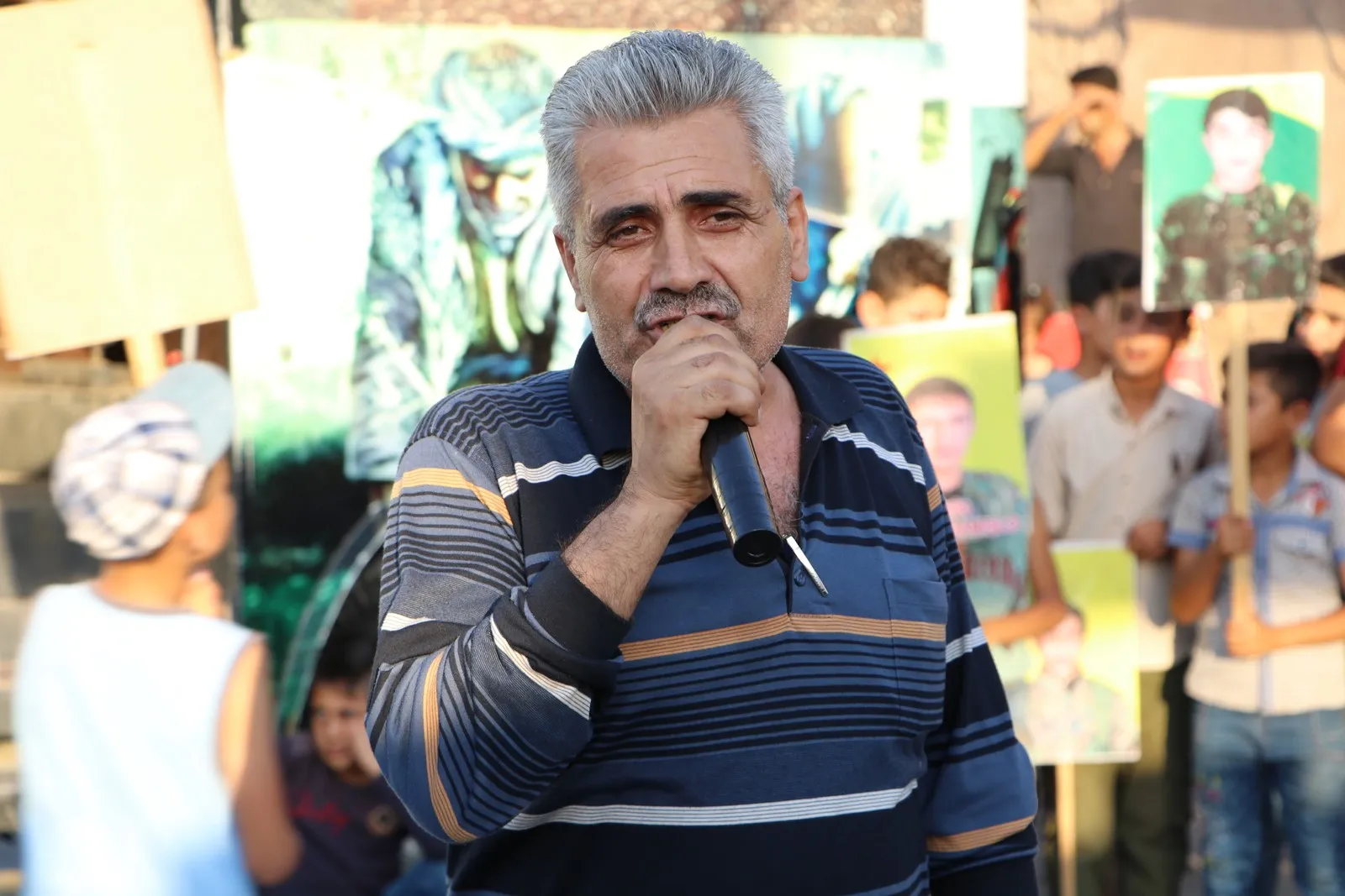 ​​​​​​​أهالي إقليم عفرين يخرجون في مظاهرة حاشدة تنديداً بجرائم الاحتلال التركي في عفرين المحتلة