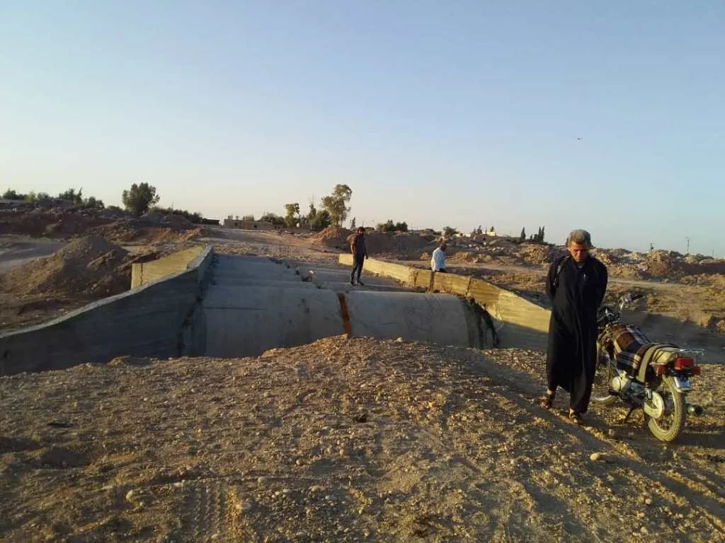 جسر دولاب عويص في الحسكة توفير للمسافة والوقت