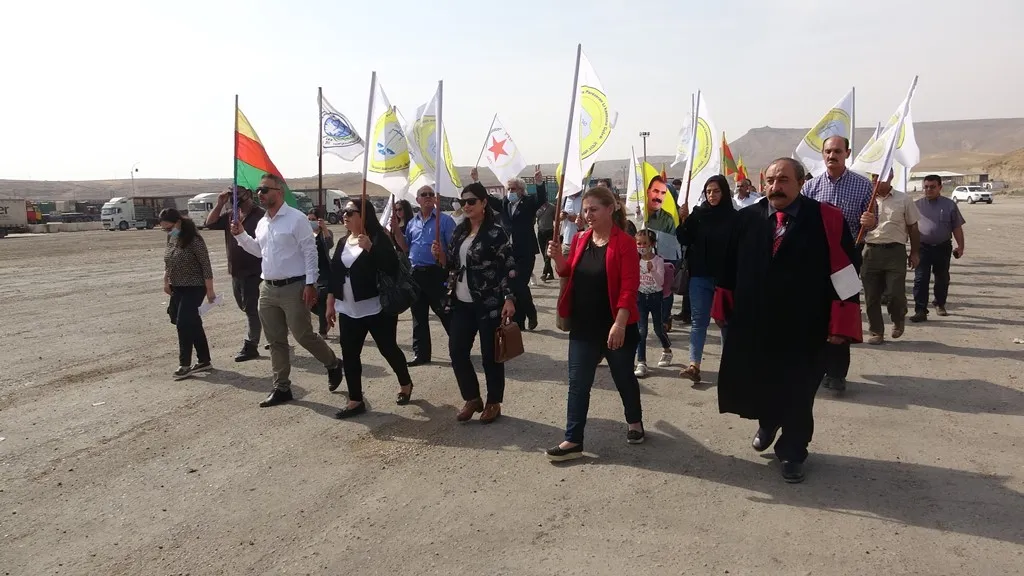 ​​​​​​​من أمام خيمة الاعتصام.. منظمات حقوقية تدين جرائم الديمقراطي الكردستاني بحق الكريلا 