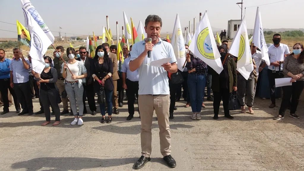 ​​​​​​​من أمام خيمة الاعتصام.. منظمات حقوقية تدين جرائم الديمقراطي الكردستاني بحق الكريلا 