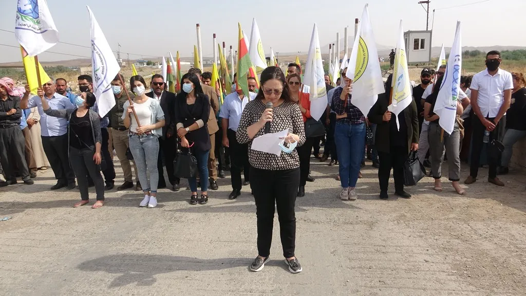 ​​​​​​​من أمام خيمة الاعتصام.. منظمات حقوقية تدين جرائم الديمقراطي الكردستاني بحق الكريلا 