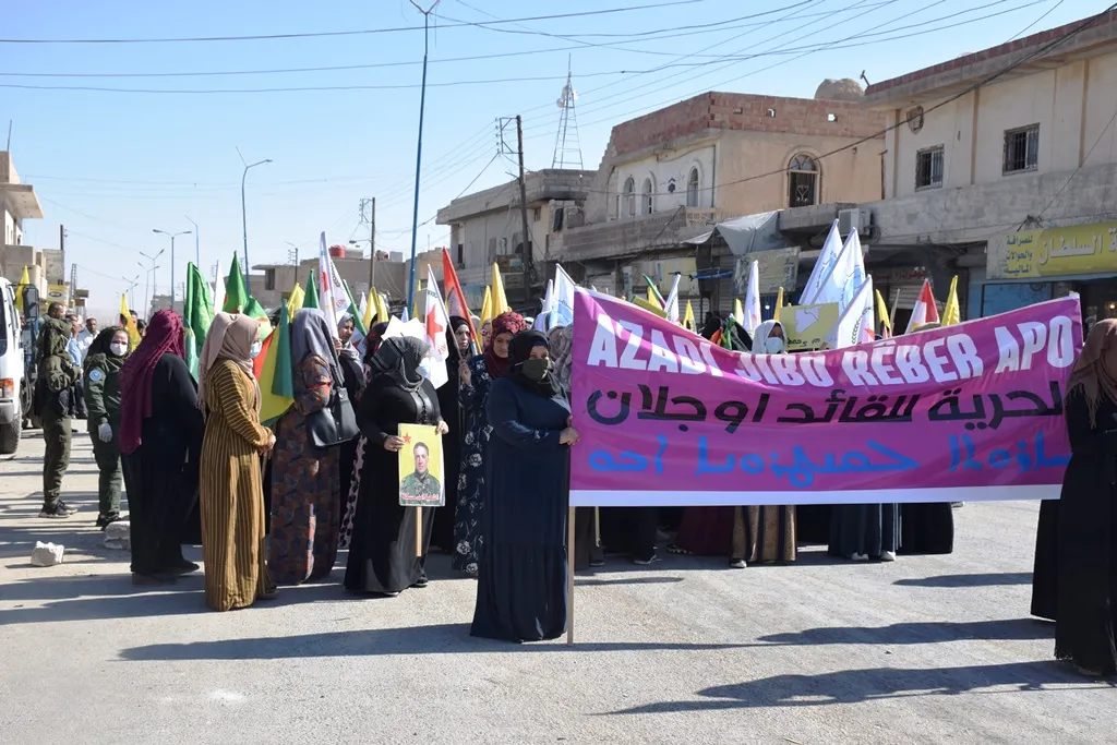 ​​​​​​​أهالي ناحيتي الشدادي والهول ينددون بالمؤامرة ويطالبون بالحرية الجسدية للقائد أوجلان