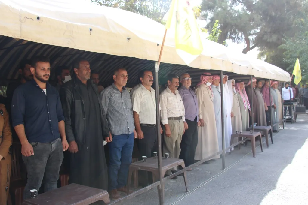 ​​​​​​​منبج.. اختتام فعاليات خيمة الاعتصام المنددة بالمؤامرة بحق القائد أوجلان