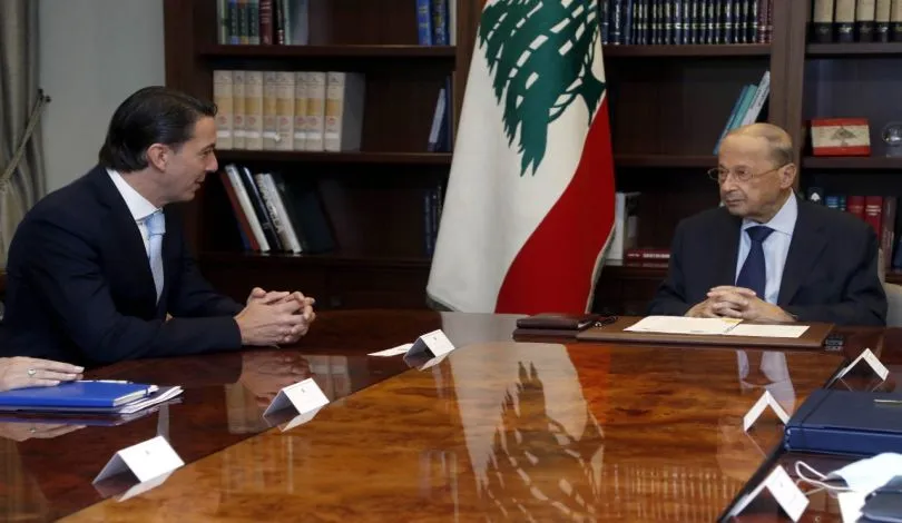 أجواء إيجابية بين عون وهوكشتاين حول ترسيم حدود لبنان البحرية