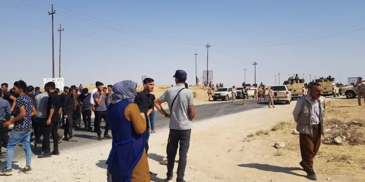 الديمقراطي الكردستاني يحشد قواته المسلحة في محاولة لدخول شنكال