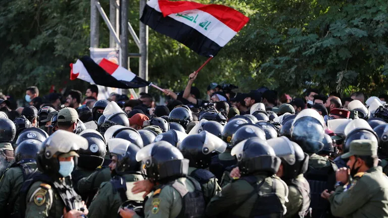 ​​​​​​​اشتباكات بين معترضين على نتائج الانتخابات وقوات الأمن في العراق