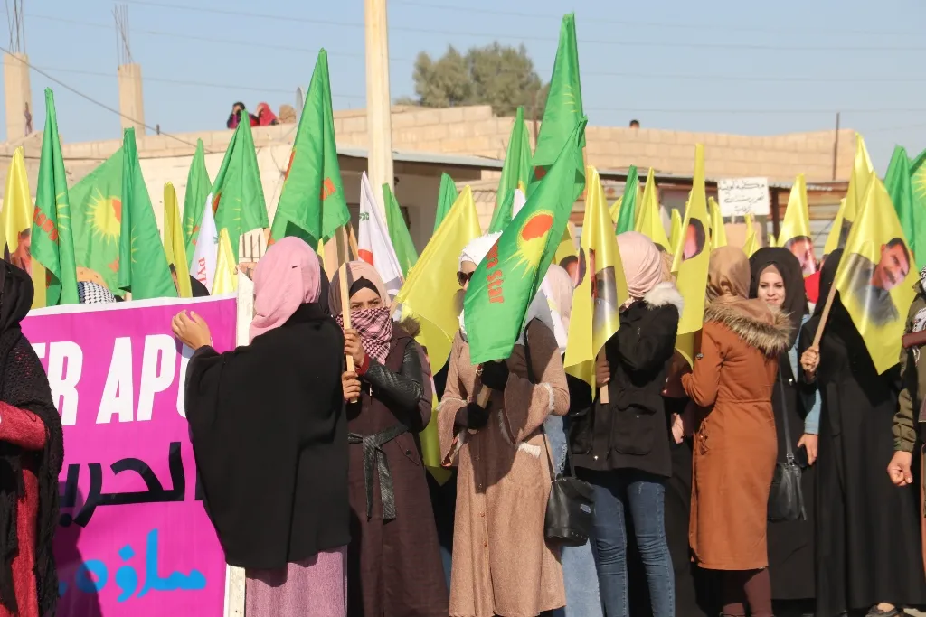 مظاهرات حاشدة في مقاطعة الحسكة بمناسبة اليوم العالمي لحرية عبد الله أوجلان