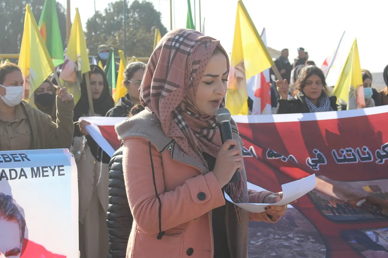 ​​​​​​​خلال مظاهرات.. أهالي مقاطعة قامشلو يطالبون المجتمع الدولي القيام بواجبه تجاه شعوب المنطقة