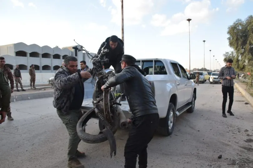​​​​​​​إصابة مواطنين في تفجير دراجة نارية في حي غويران