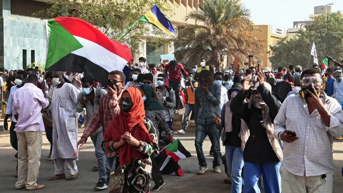 ​​​​​​​آلاف السودانيين يتظاهرون رفضاً للاتفاق السياسي