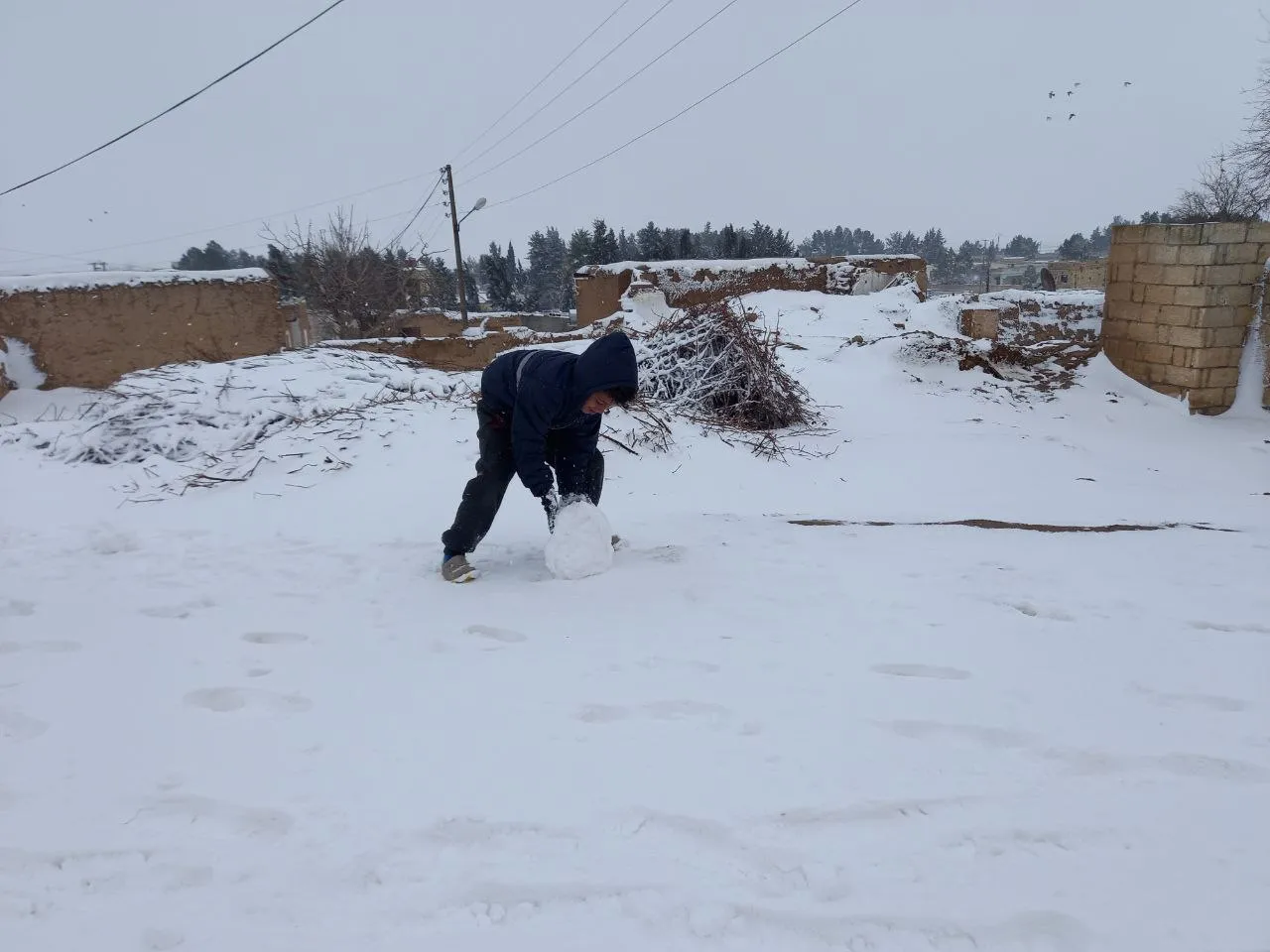 ​​​​​​​مقاطعة الحسكة ومدينة قامشلو تكتسي بالبياض