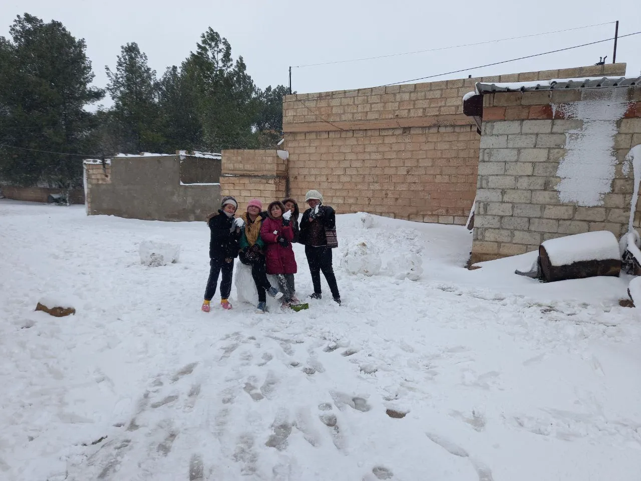 ​​​​​​​مقاطعة الحسكة ومدينة قامشلو تكتسي بالبياض