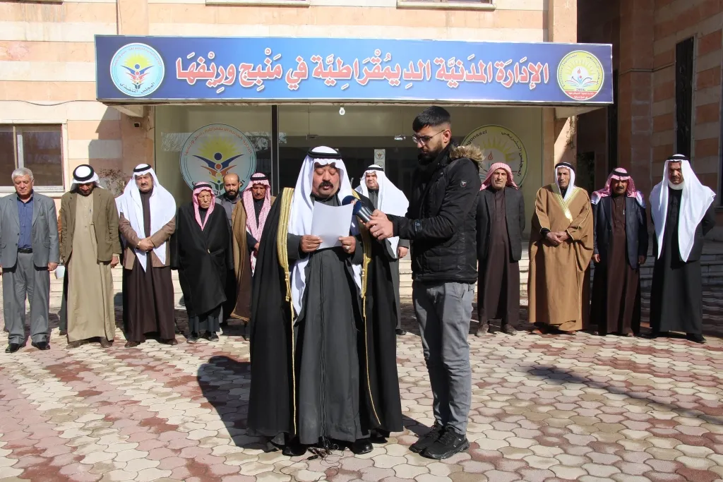 ​​​​​​​عشائر منبج تؤكد دعمها لأهالي الحسكة وقسد في مواجهة هجمات داعش المدعومة من تركيا
