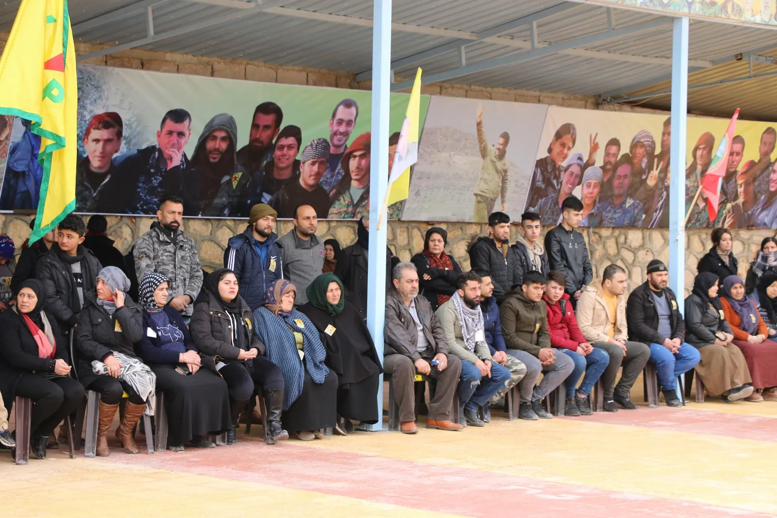 أهالي حلب يشيعون جثمان الشهيد معصوم دوغان إلى مثواه الأخير