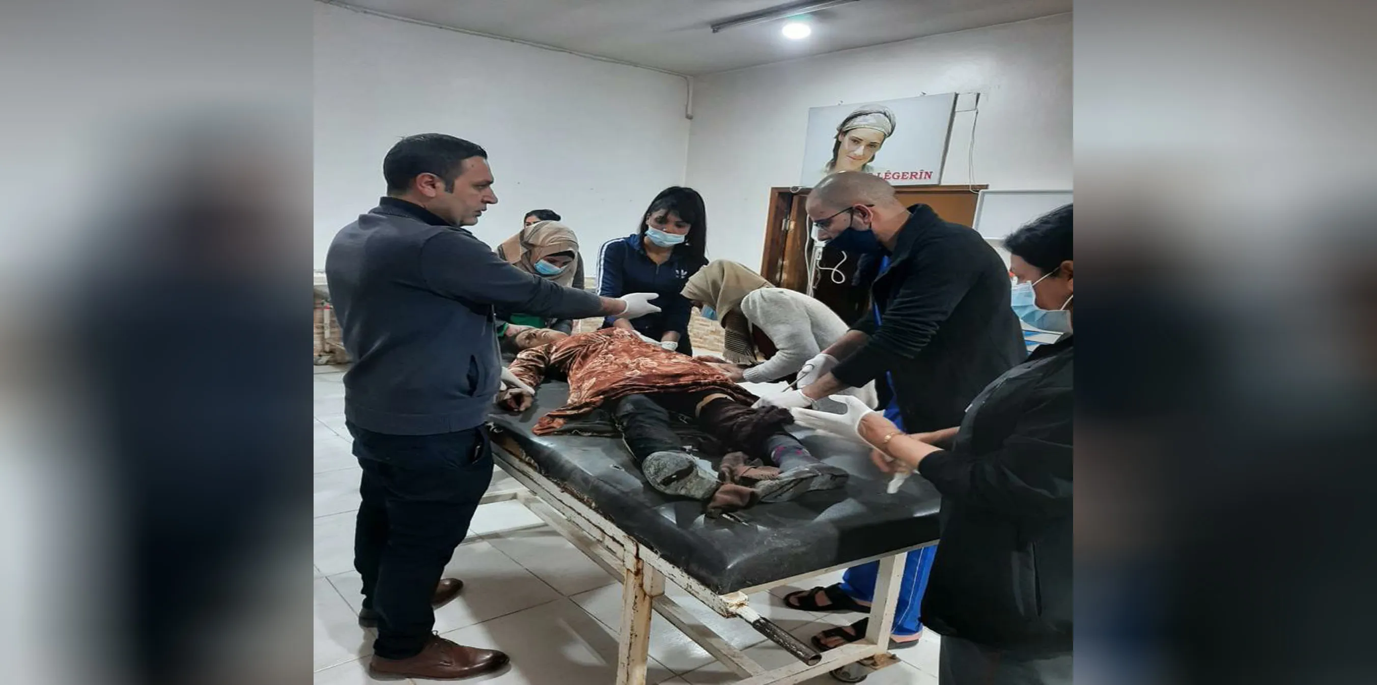 ​​​​​​​إصابة مواطنة جراء القصف التركي على ريف تل تمر