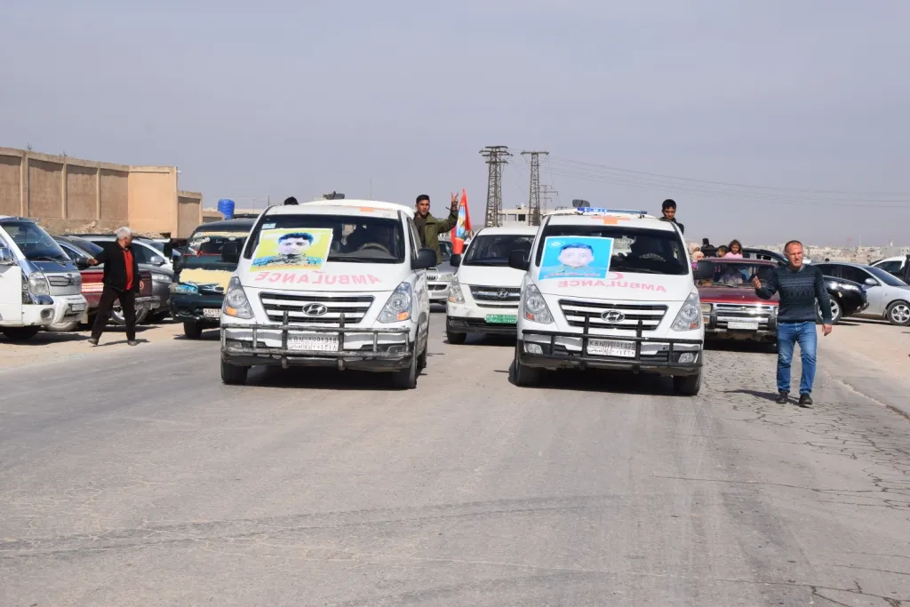 تشييع الشهيدين جكدار وسلطان إلى مثواهما الأخير في مزار الشهيدة دجلة بكوباني