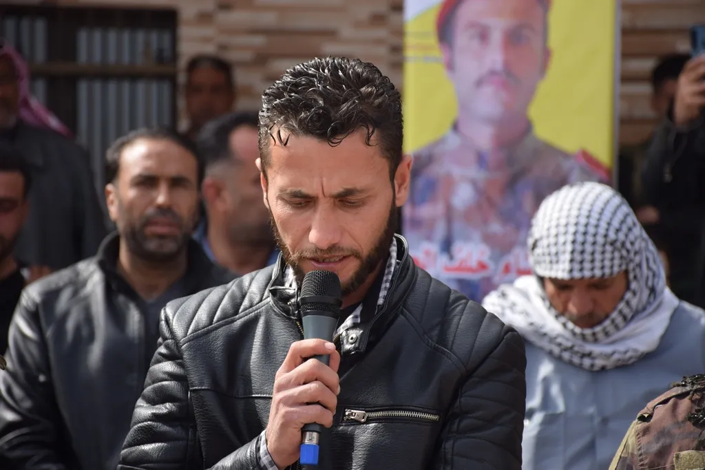 ​​​​​​​مراسم مهيبة لـ 3 من مقاتلي قسد في مزار الشهداء بالشدادي