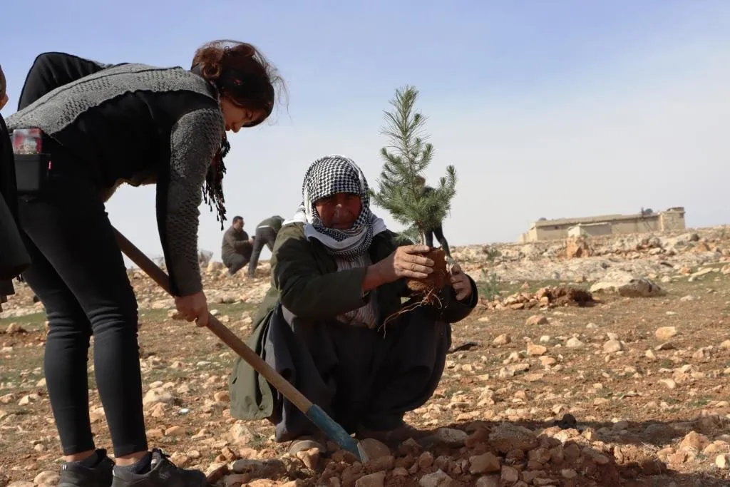 لتشجيع ثقافة التشجير...عشرات المؤسسات تشارك في زراعة آلاف الأشجار في كوباني