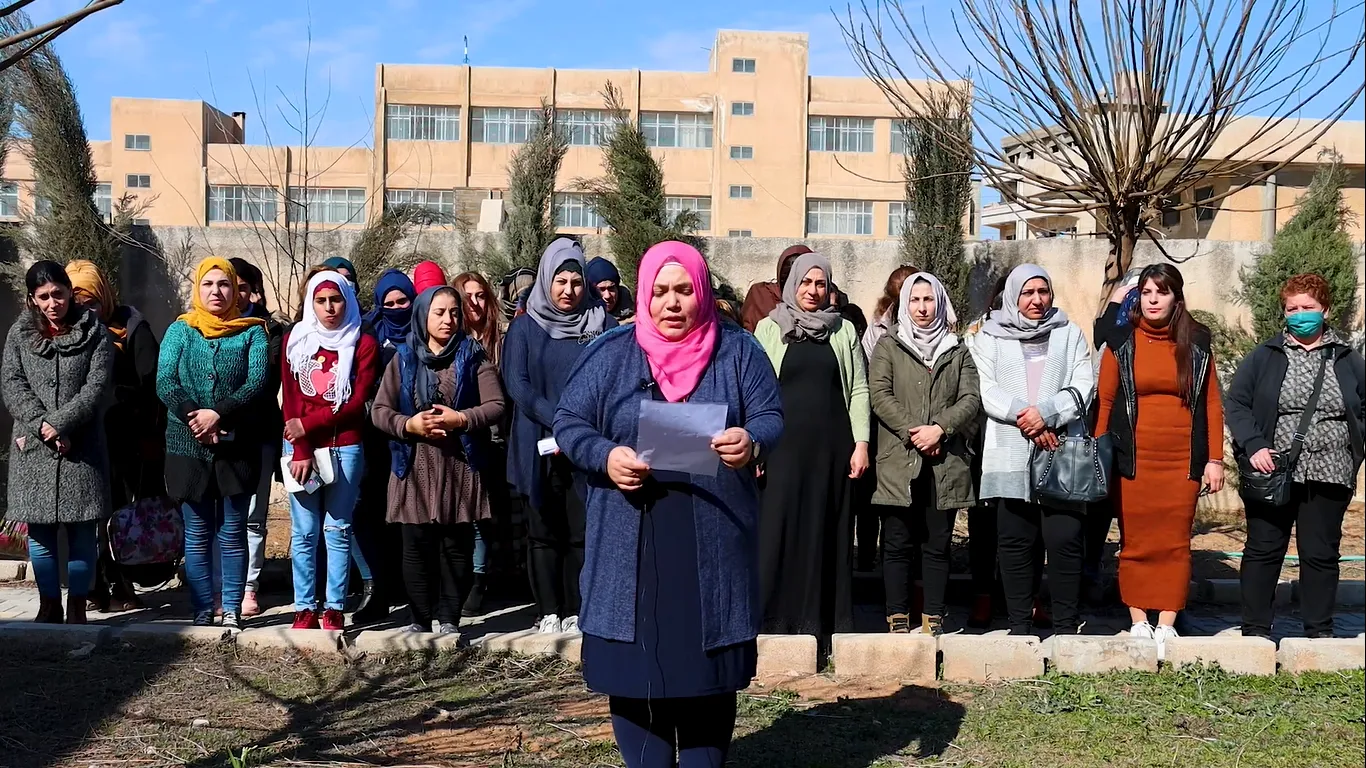فعاليات متفرقة مطالبة بالإفراج عن القائد أوجلان في إقليم الجزيرة