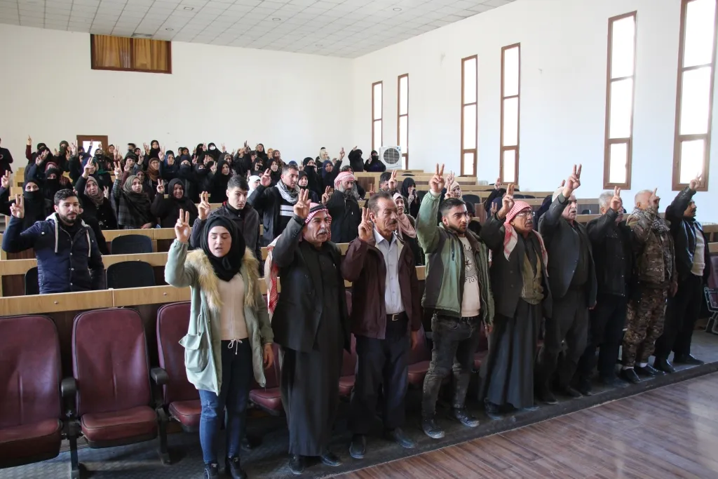 ​​​​​​​تنديداً بالمؤامرة الدولية.. سلسلة فعاليات في شمال وشرق سوريا