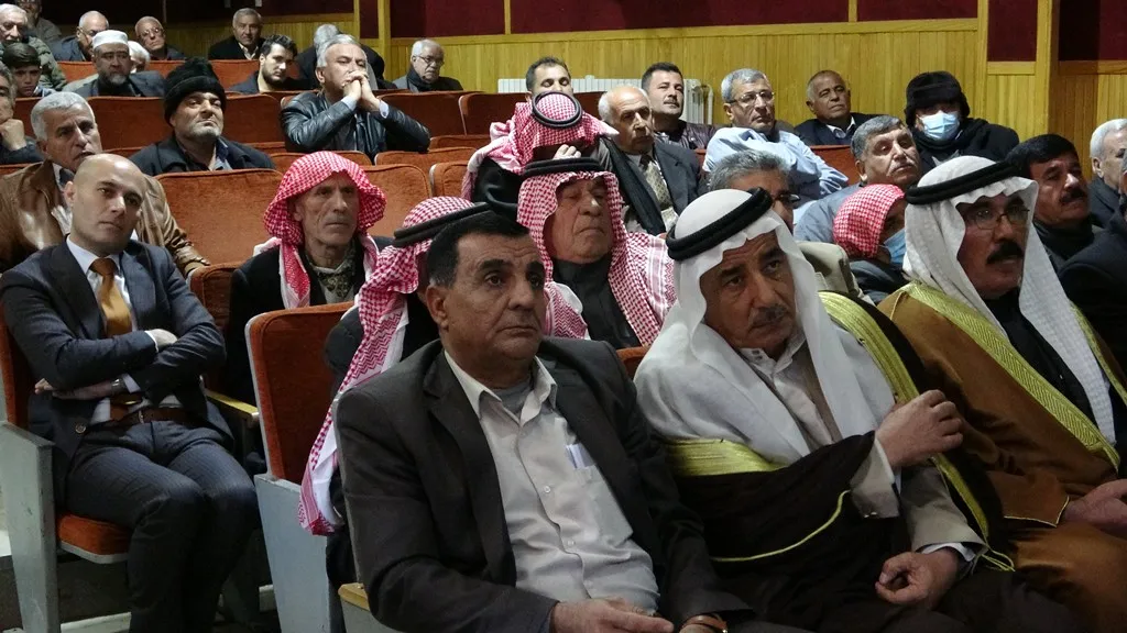 مجلس ناحية ديرك يجتمع مع أعيان وعشائر المنطقة والشخصيات الوطنية