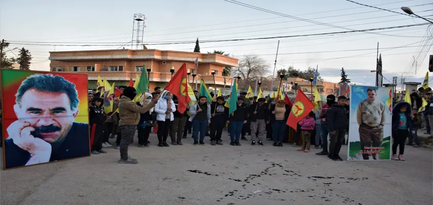 تحت شعار "انضموا لحرب الحرية" تظاهرة للشبيبة في تل تمر