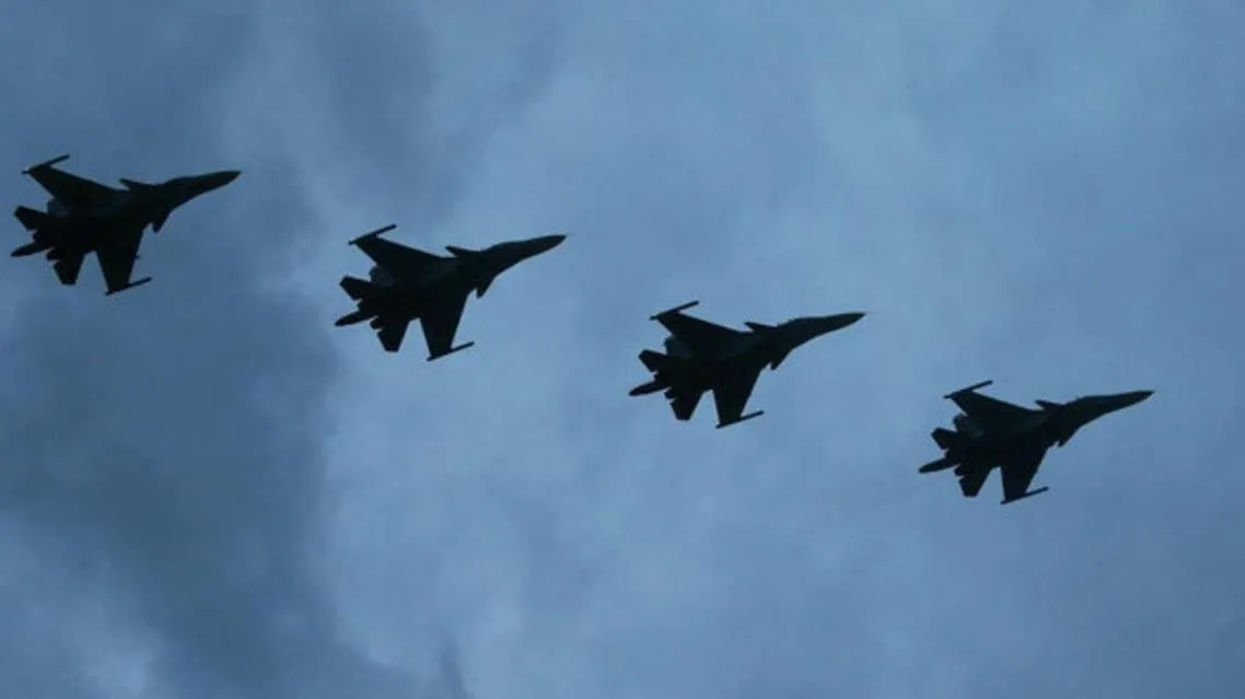 ​​​​​​​حكومة دمشق وروسيا تقصفان مواقع مرتزقة داعش في البادية