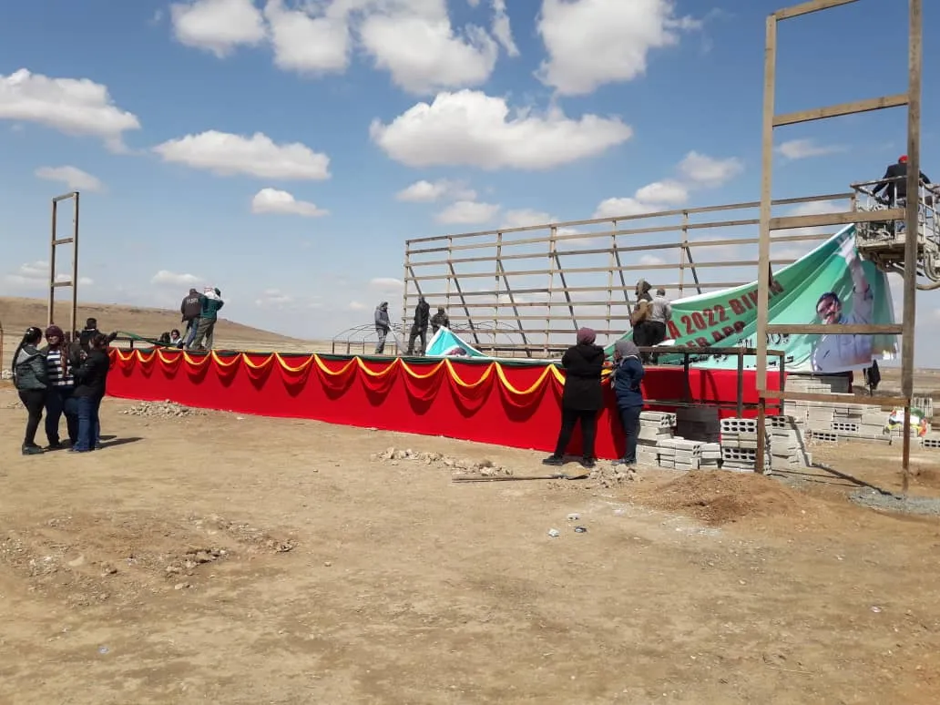 ​​​​​​​اللجنة التحضيرية لاحتفالات نوروز تضع اللمسات الأخيرة على ساحات الاحتفال