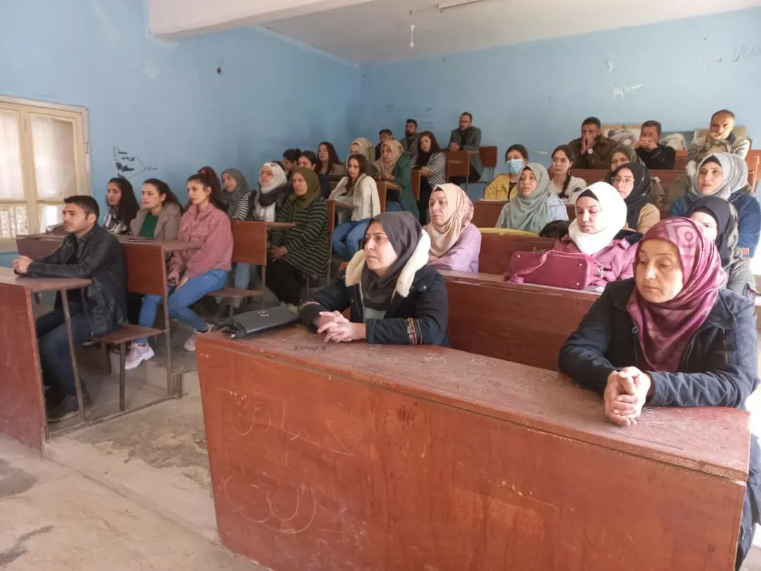 استمرار المحاضرات في مقاطعة الحسكة للتعريف بأسبوع البطولة