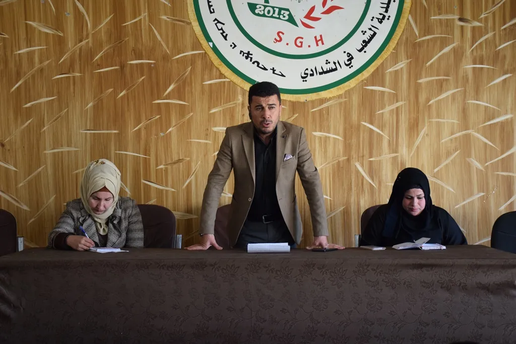 استمرار المحاضرات في مقاطعة الحسكة للتعريف بأسبوع البطولة