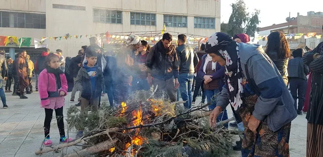 الحسكة توقد أولى شعلات نوروز 2022 خلال احتفالية