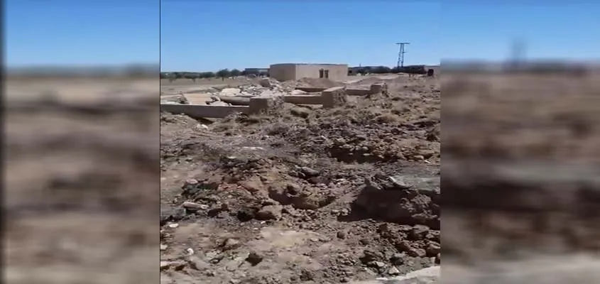 ​​​​​​​بالفيديو.. الاحتلال التركي يهدم منازل المهجرين قسرا بريف مقاطعة كري سبي المحتلة