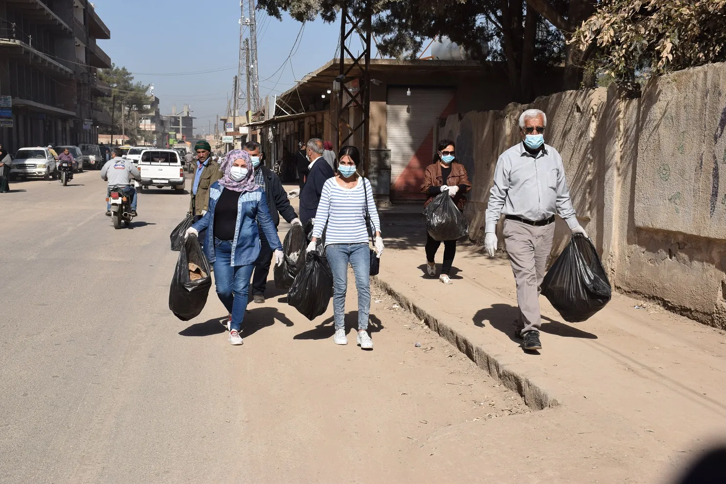 ​​​​​​​حملة النظافة التي أطلقتها TEV DEM تستمر في ناحية تربه سبيه