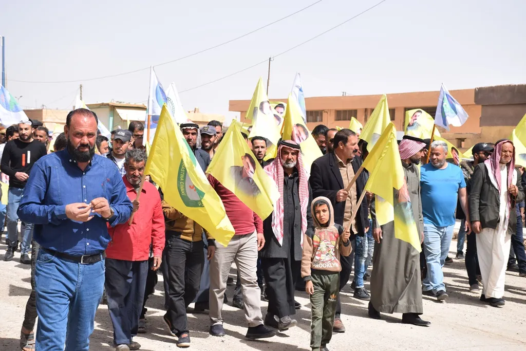 ​​​​​​​فعاليات منددة في مقاطعة الحسكة بسياسة PDK والجدار الفاصل بين شنكال وروج آفا