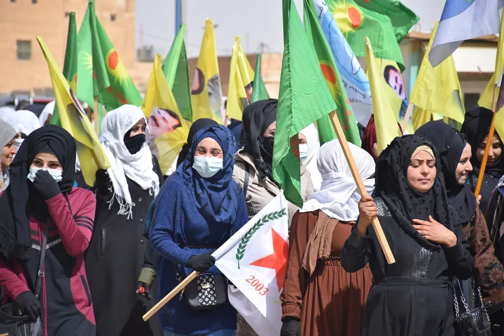 ​​​​​​​فعاليات منددة في مقاطعة الحسكة بسياسة PDK والجدار الفاصل بين شنكال وروج آفا