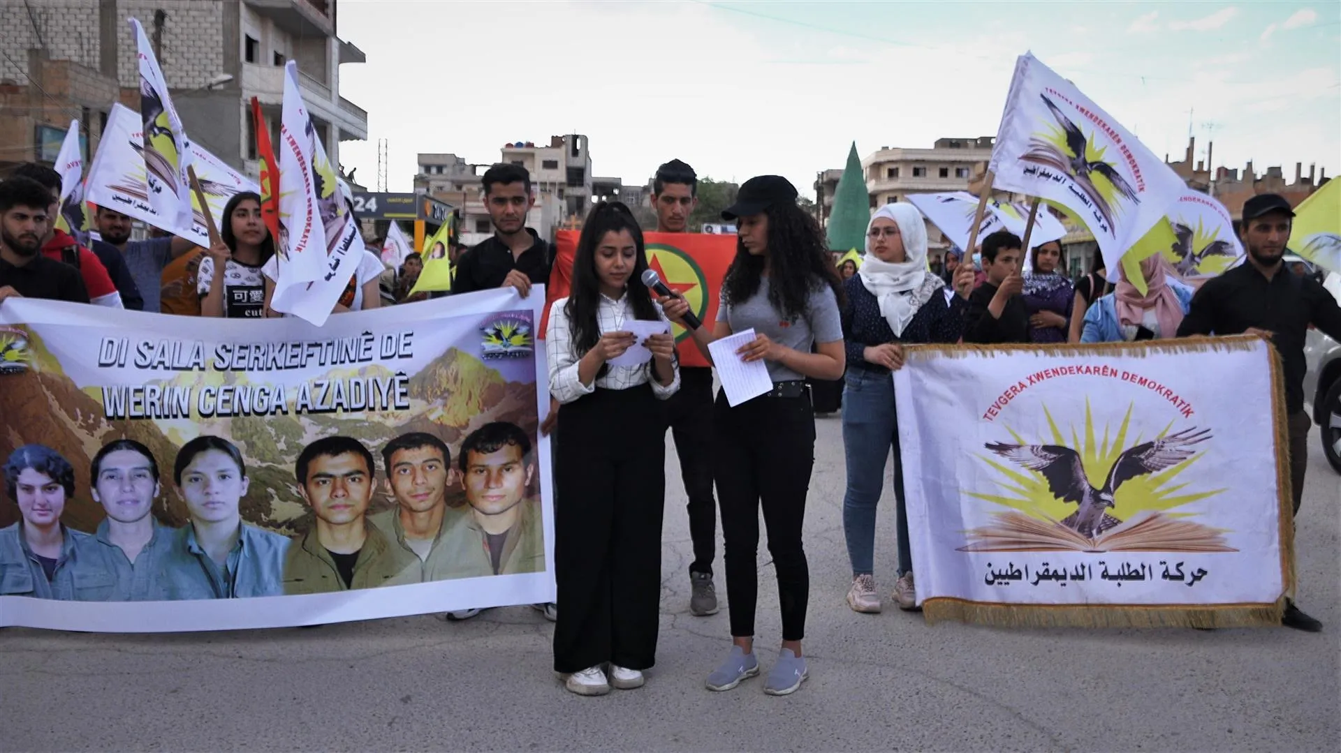 حركة الطلبة الديمقراطيين في الحسكة تؤكد دعمهما لمقاومة الكريلا