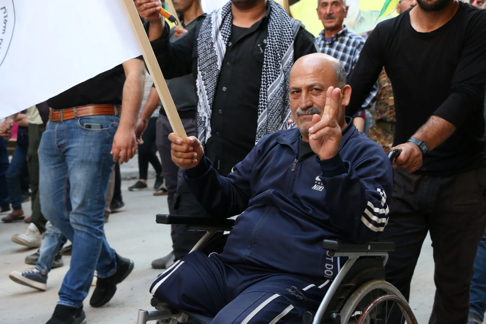 ​​​​​​​مسيرة في حلب لاستذكار شهداء شهر أيار