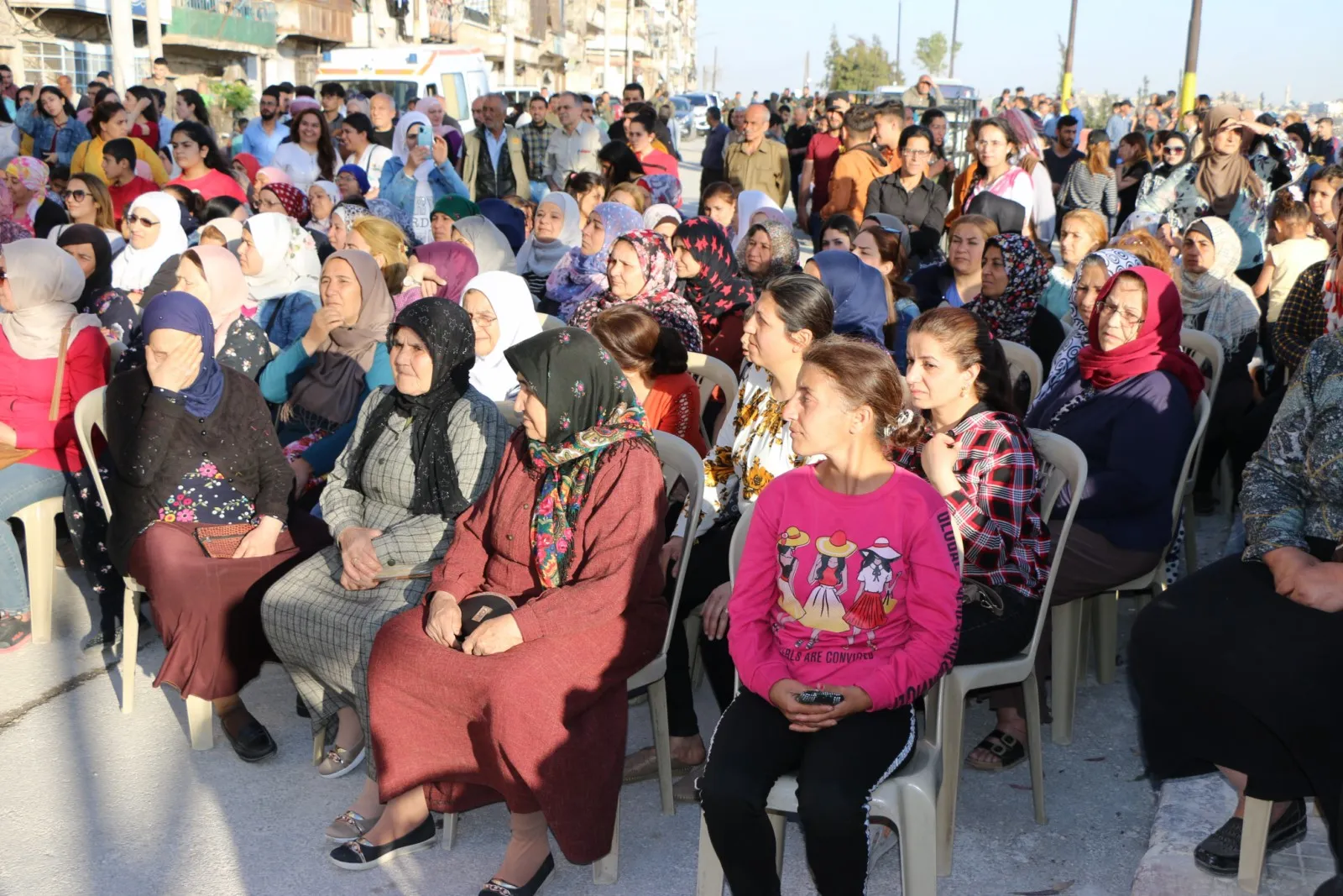 الشيخ مقصود...مسيرة دعماً لمقاومة الكريلا واحتفالية لإحياء ذكرى الفنانة مزكين