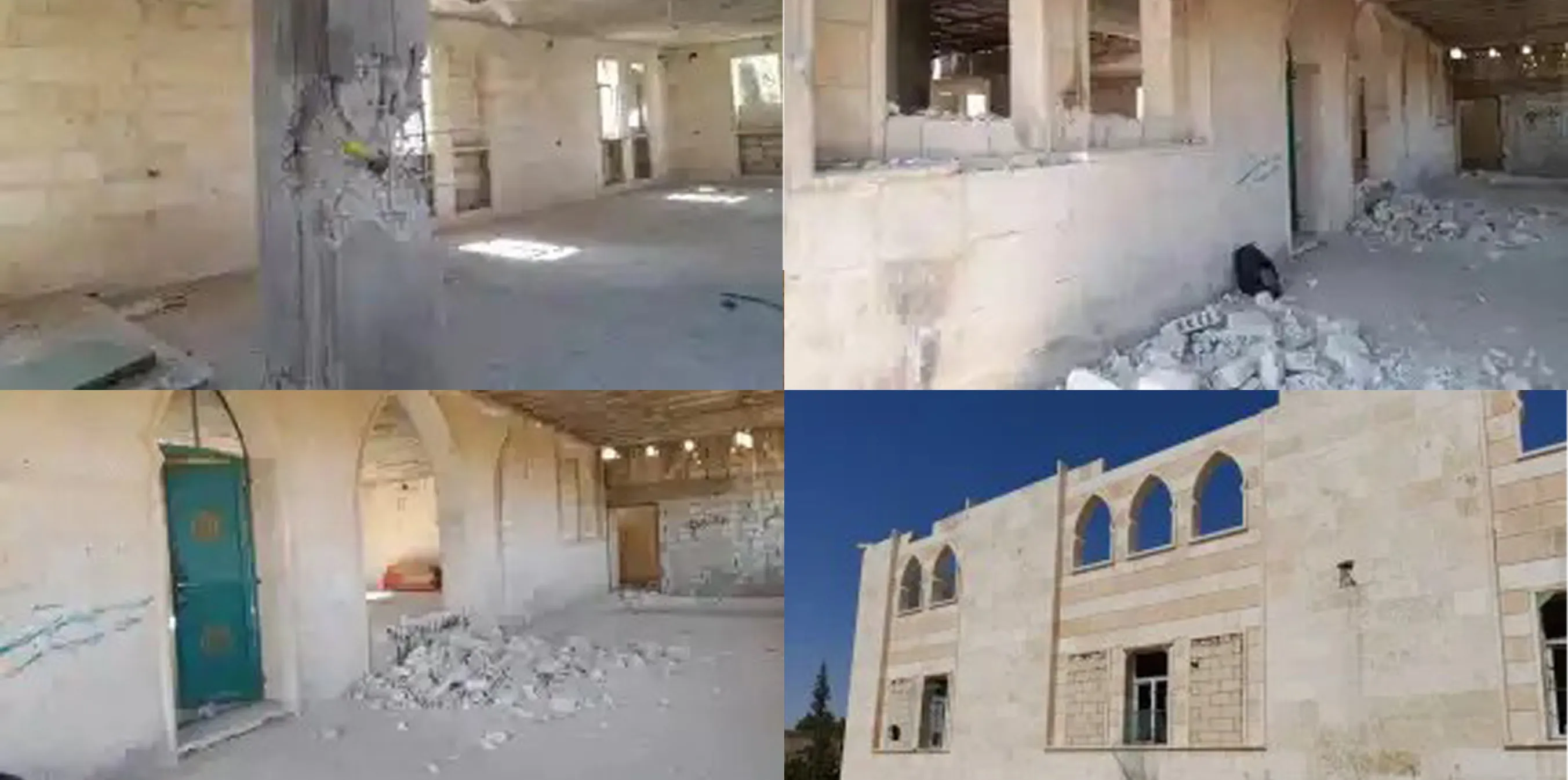 الاحتلال التركي يقصف مسجد قرية الجات شمال شرق منبج