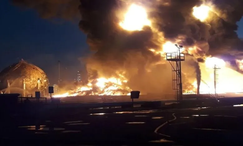حريق في أكبر حقل غاز جنوب إيران على يد مجهولين
