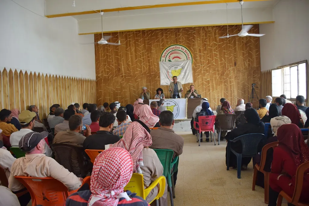 ​​​​​​​مسد تضع أهالي المنطقة الجنوبية في الحسكة بصورة الأوضاع السياسية والعسكرية الأخيرة