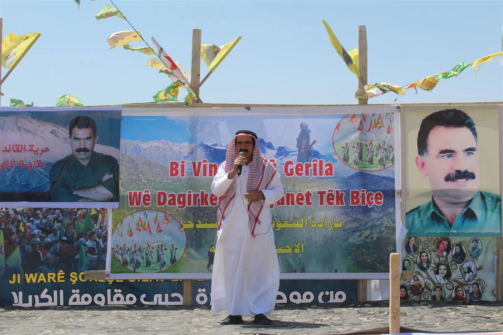 مهرجان خطابي فني في ناحية الهول دعماً لقوات الدفاع الشعبي
