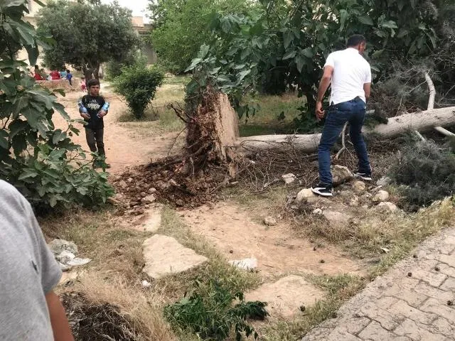 إصابات  وأضرار مادية جراء عاصفة ضربت إقليم الفرات ومنبج
