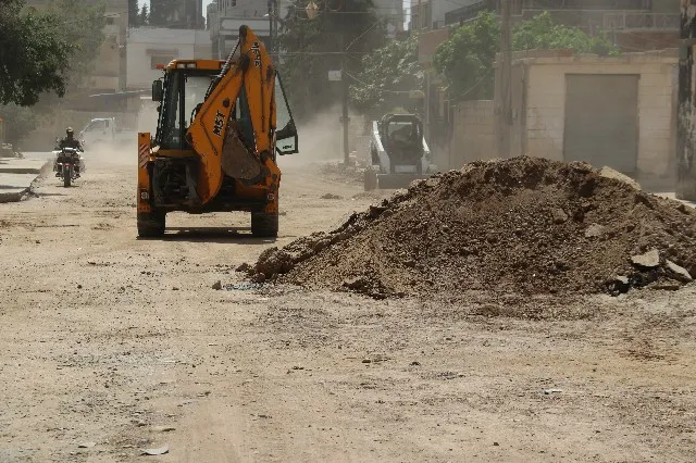 دائرة المياه في ديرك تنفذاً مشروعاً لحل مشكلة انقطاع مياه الشرب