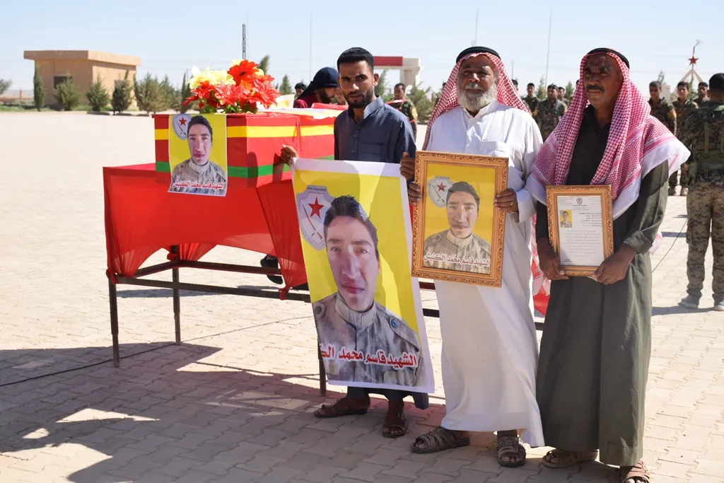 مزار الشدادي يحتضن جثمان الشهيد قاسم الكنيش