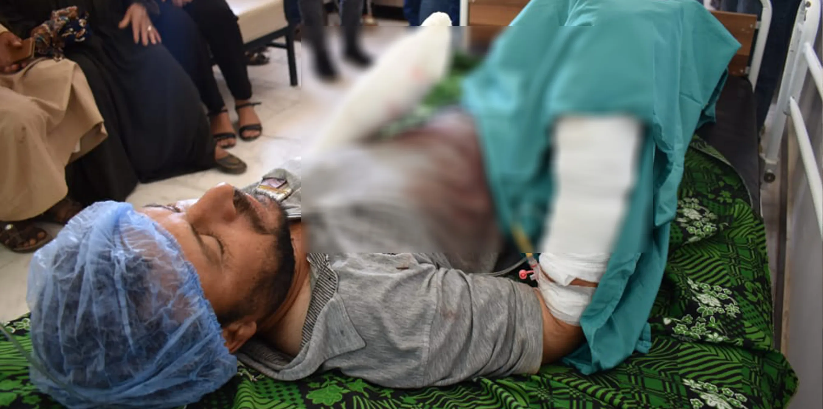 ​​​​​​​الإدارة الذاتية في إقليم الفرات تزور جرحى القصف التركي