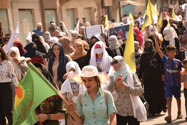 مظاهرات في قامشلو تنديداً بهجمات دولة الاحتلال التركي وتأكيد على الصمود في وجهها