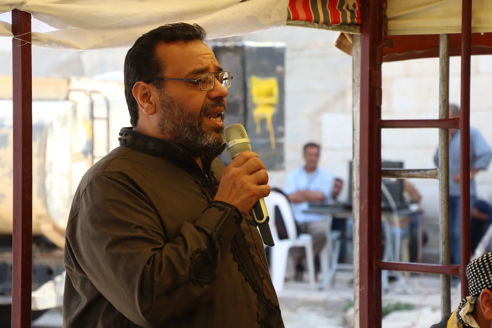 ​​​​​​​خيمة اعتصام في الشهباء والمشاركون: الإسلام براء من أردوغان ومرتزقته