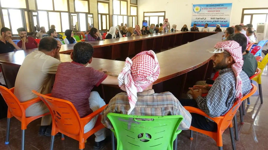 تحت شعار( بحروفنا سننتصر) أمسية شعرية في عين عيسى